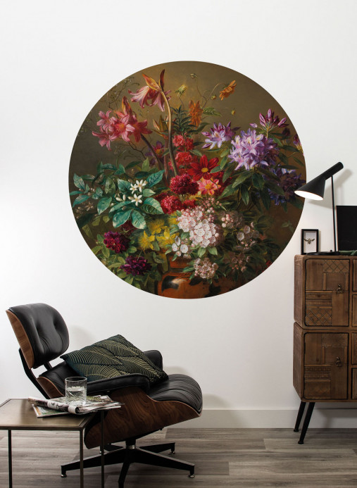 KEK Amsterdam Mural Golden Age Flowers 7 Circle