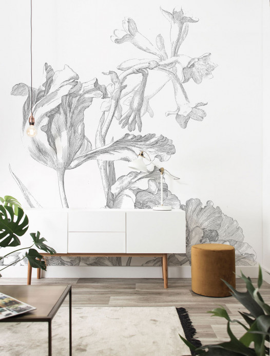 KEK Amsterdam Mural Engraved Flowers 6