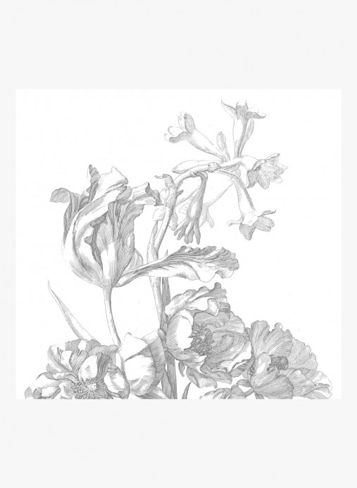KEK Amsterdam Wandbild Engraved Flowers 6 - L