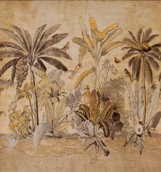 Arte International Wandbild Milk and Honey - Gold Storm