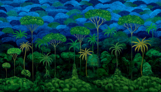 Arte International Mural Ciel Tropical - Bright Midnight