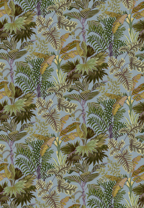 Josephine Munsey Tapete Palm Grove - Dusk and Verdigris