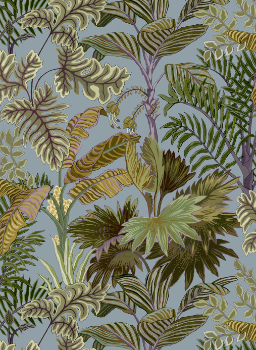 Josephine Munsey Tapete Palm Grove - Dusk and Verdigris
