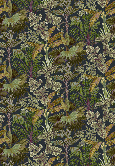 Josephine Munsey Tapete Palm Grove - Midnight and Green