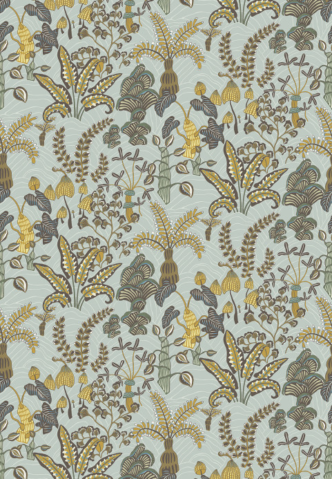 Josephine Munsey Tapete Woodland Floor - Celadon and Lemon