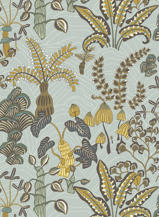 Josephine Munsey Tapete Woodland Floor - Celadon and Lemon