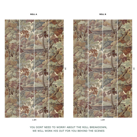 House of Hackney Wallpaper Plantasia - Tobacco A