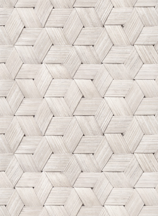 Rebel Walls Tapete Small Birch Bark Braids - Snow White