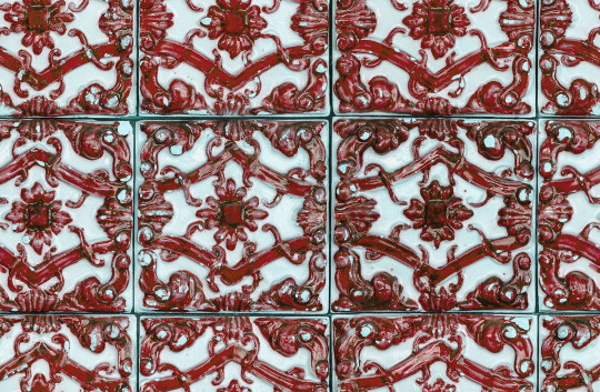 Rebel Walls Wallpaper Artisan Tiles - Indian Red