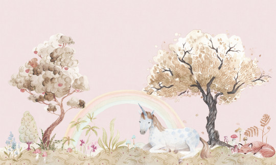 Rebel Walls Papier peint panoramique Unicorn Dream - Sky