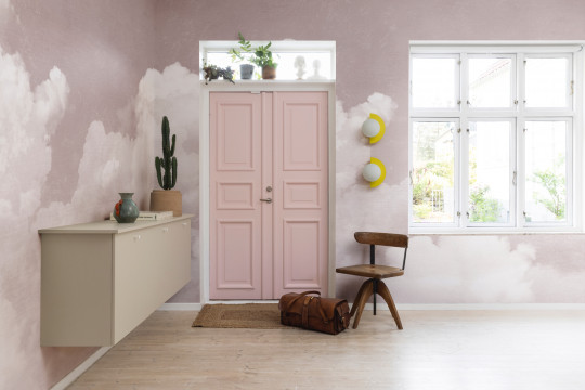 Rebel Walls Papier peint panoramique Cuddle Clouds - Pink