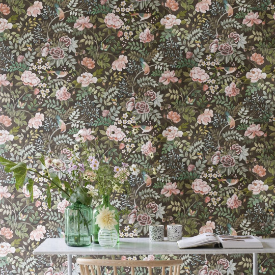 Designers Guild Tapete Porcelaine de Chine - Chocolate