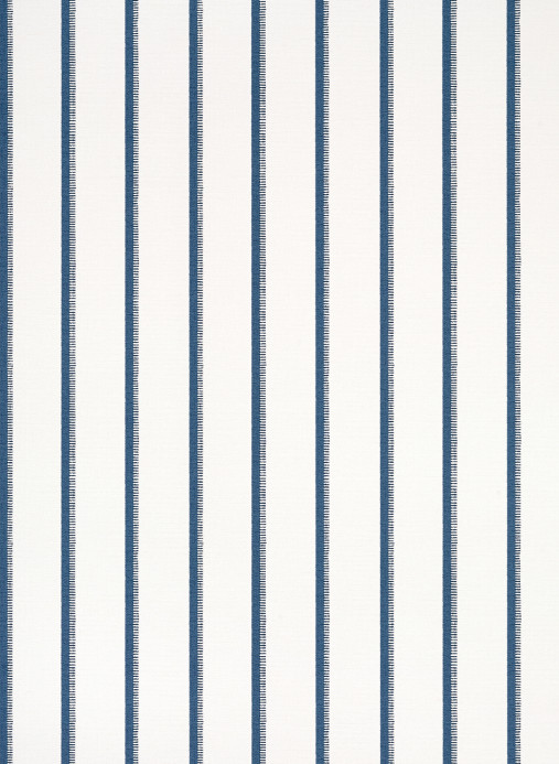 Thibaut Papier peint Notch Stripe - Navy and White