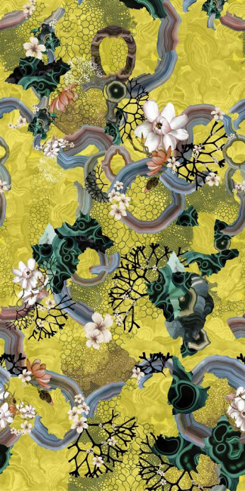 Christian Lacroix Wallpaper Algae Bloom - Iris