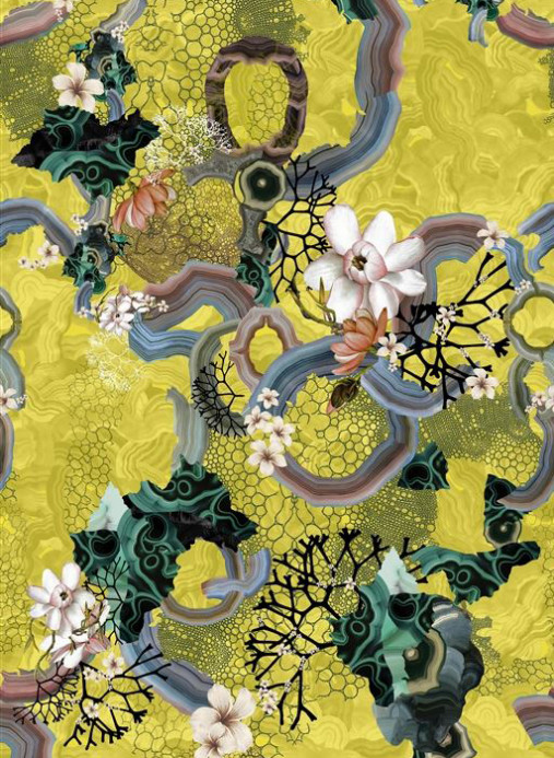 Christian Lacroix Papier peint Algae Bloom - Iris