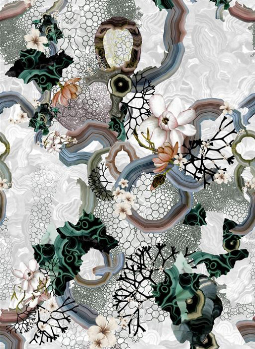 Christian Lacroix Wallpaper Algae Bloom - Pearl