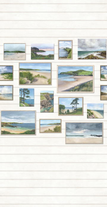 Osborne & Little Papier peint panoramique Seascape - Ivory