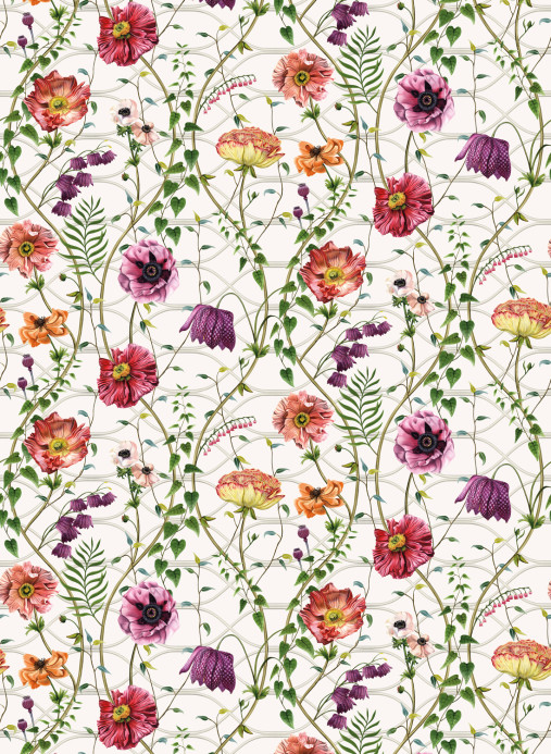 Osborne & Little Tapete Lamorran Trail - Fuchsia
