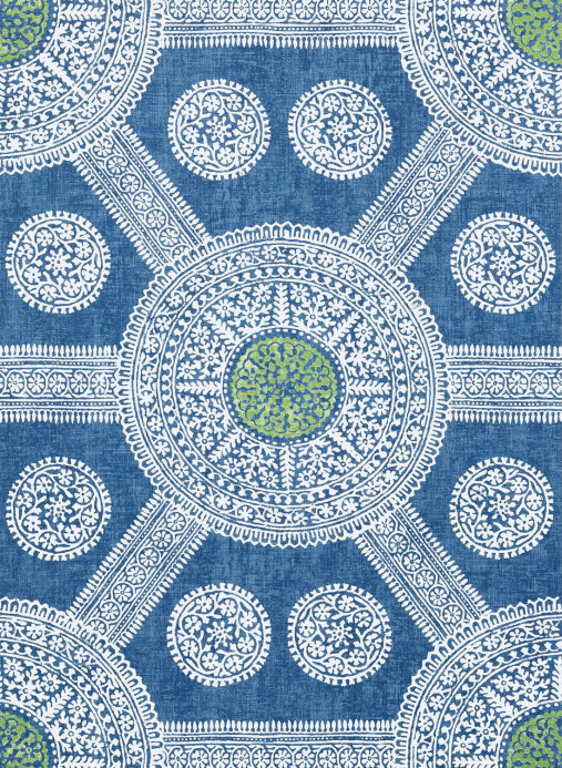 Thibaut Wallpaper Stonington - Blue and Green