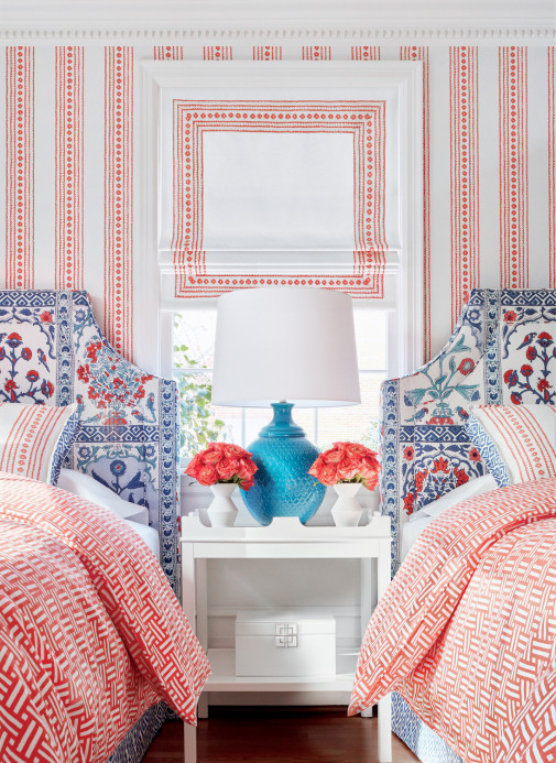 Thibaut Carta da parati New Haven Stripe