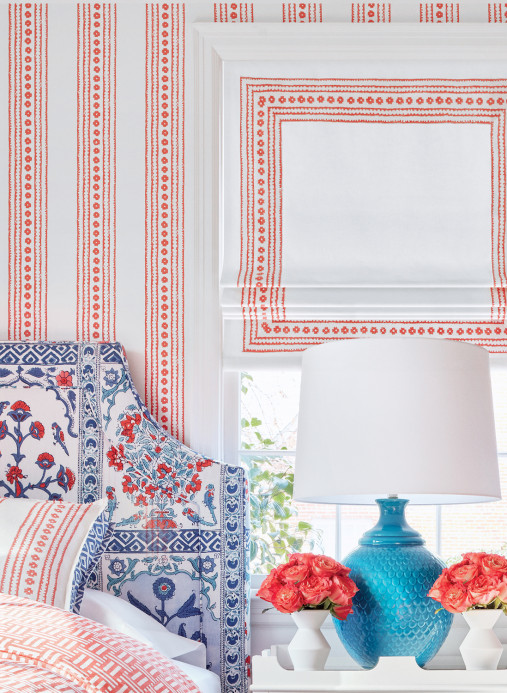 Thibaut Carta da parati New Haven Stripe