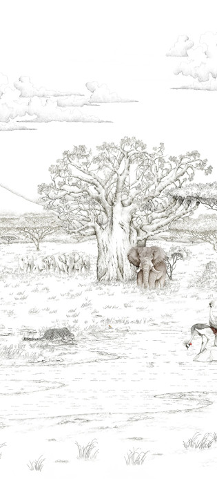 Isidore Leroy Papier peint panoramique Vallee du Rift Naturel