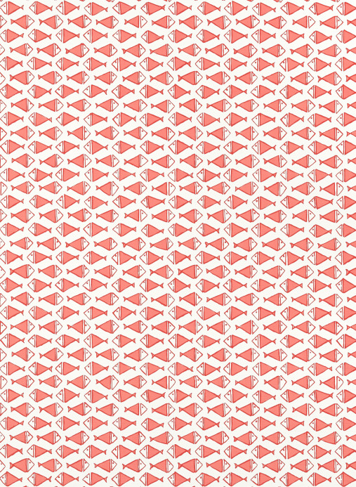 Thibaut Wallpaper Pisces - Coral
