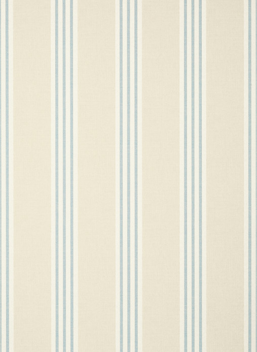 Thibaut Papier peint Canvas Stripe - Spa Blue and Beige