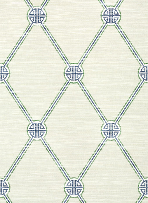 Thibaut Wallpaper Turnberry Trellis - Beige and Green