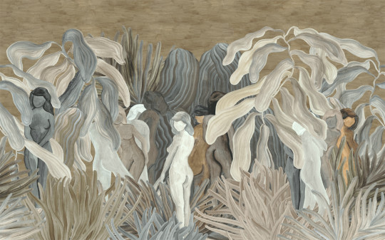 Arte International Wandbild Secret Silhouettes - Desert Dust