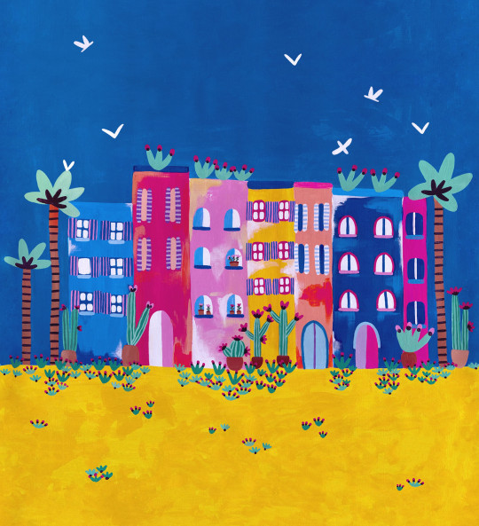 Isidore Leroy Mural Marrakech Original - Panel A