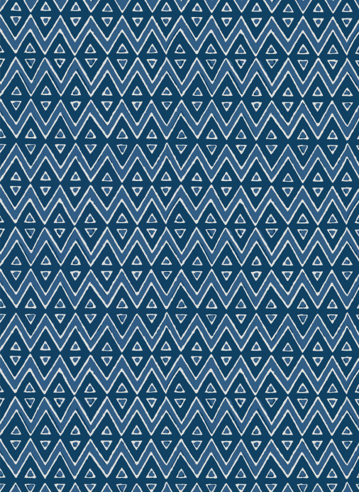 Thibaut Wallpaper Tiburon - Navy
