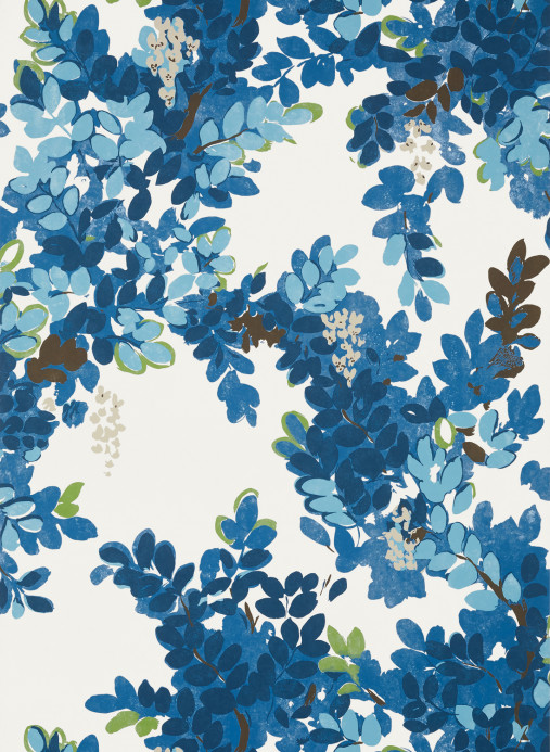Thibaut Wallpaper Central Park - Blue and Green