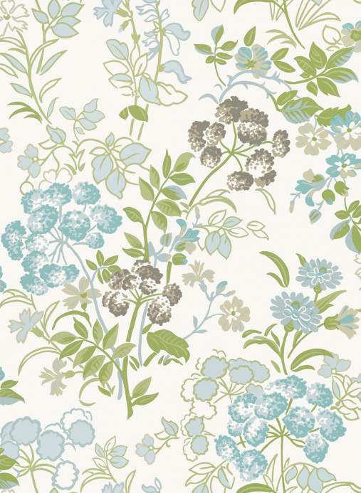 Thibaut Wallpaper Spring Garden - Spa Blue