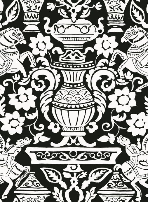 Thibaut Wallpaper Galway - Black