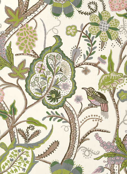 Thibaut Wallpaper Windsor - Brown and Green
