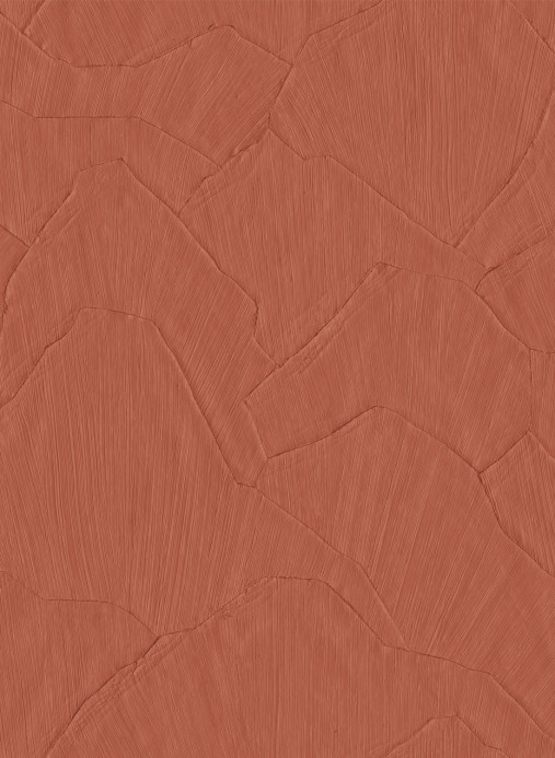 Arte International Papier peint Shards - Brick Red