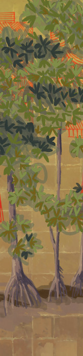 Elitis Wandbild Un Conte Fantastique - Panel 15