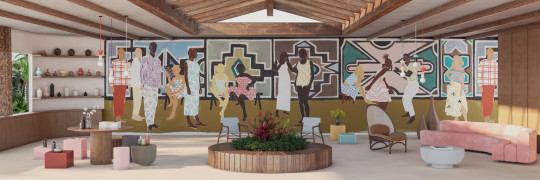 Élitis Papier peint panoramique Ndebele