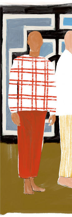 Elitis Wandbild Ndebele - Panel 1