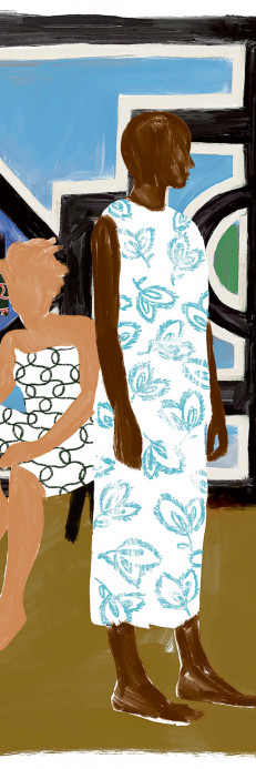 Elitis Wandbild Ndebele - Panel 3