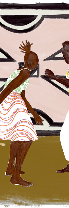 Élitis Papier peint panoramique Ndebele - Panel 9