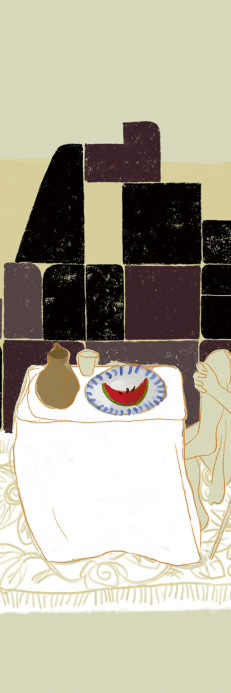 Elitis Wandbild Le Dejeuner - Panel 3