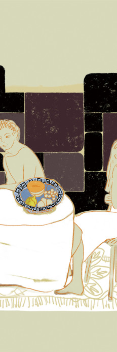 Elitis Wandbild Le Dejeuner - Panel 6