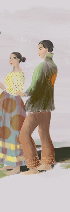 Elitis Wandbild Un Beau Dimanche - Panel 12
