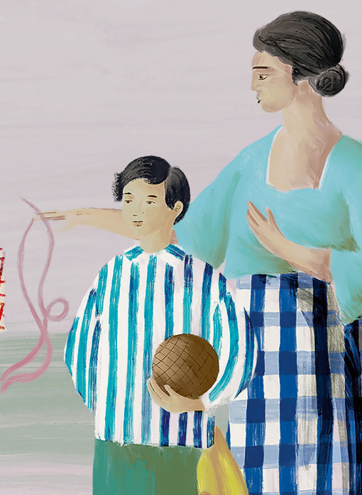 Elitis Wandbild Un Beau Dimanche - Panel 7