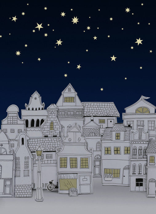 Rebel Walls Papier peint panoramique Star Town - Night