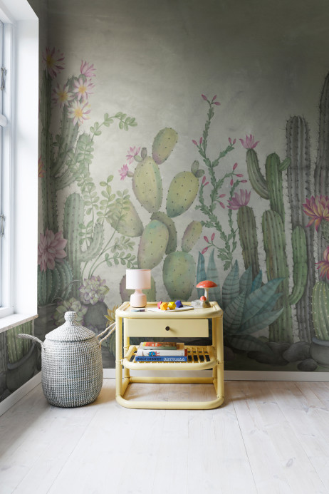 Rebel Walls Papier peint panoramique Playful Cactus
