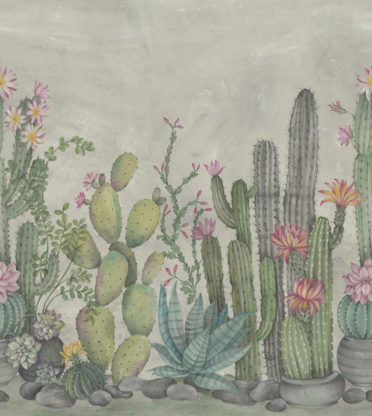 Rebel Walls Carta da parati panoramica Playful Cactus - Summer