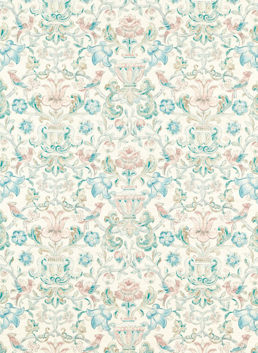 Zoffany Tapete Pompadour Print - Mineral